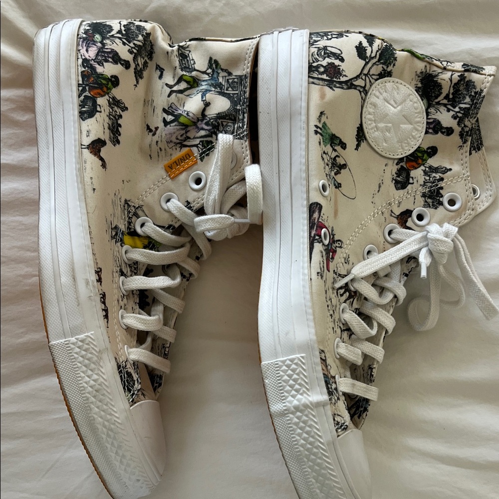 Converse x Sheila Bridges Harlem Toile high tops  - Cream - Picture 2 of 10
